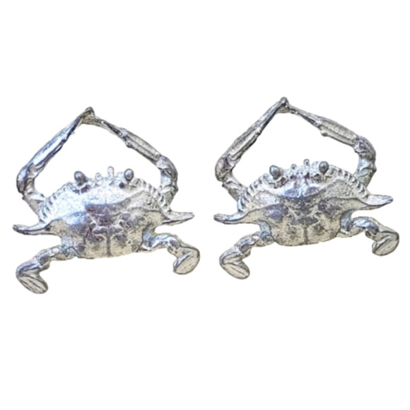 Maurice Milleur Jewelry - Vintage Maurice Milleur Pewter Crab Earrings Re-poshed from @justdebbielevy